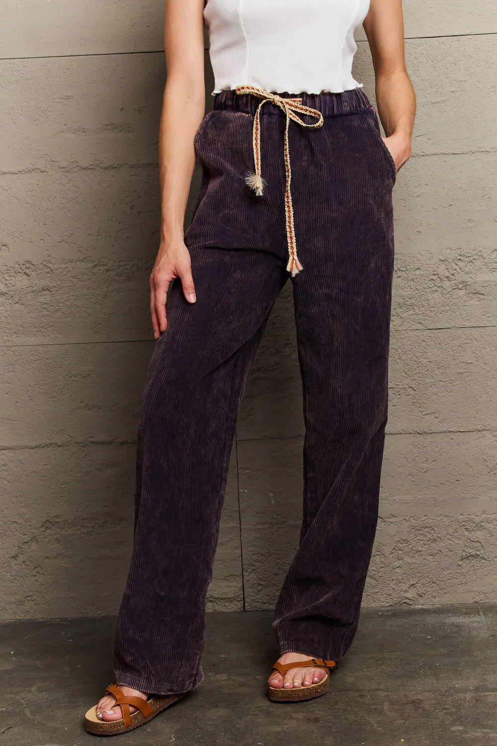 POL corduroy brown