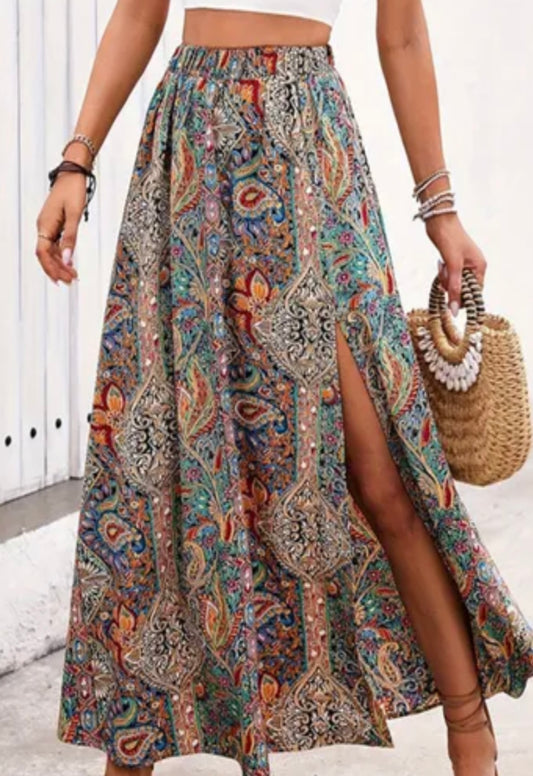 Printed skirt