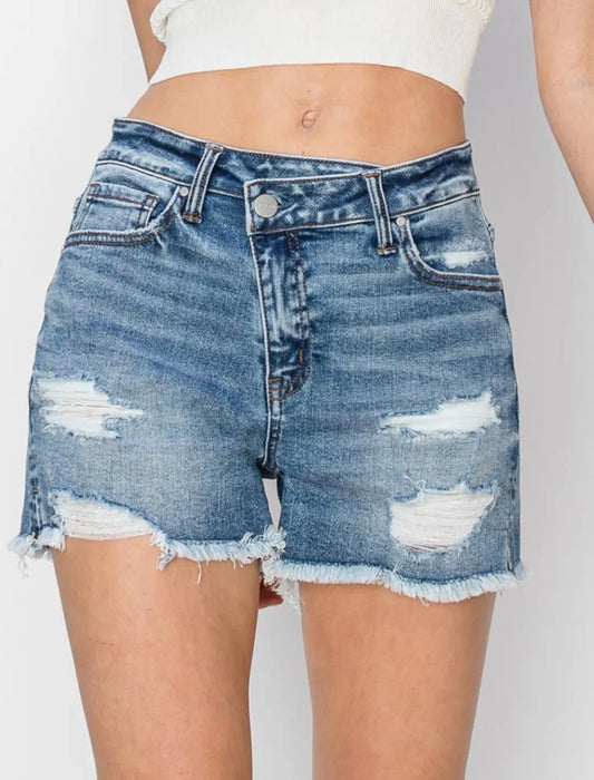 Risen Shorts Med Denim