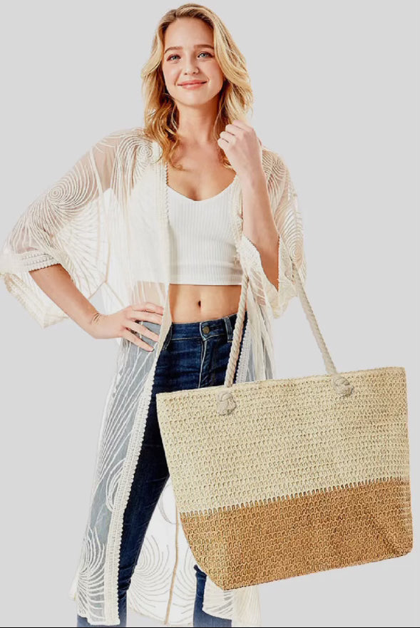 Straw bag