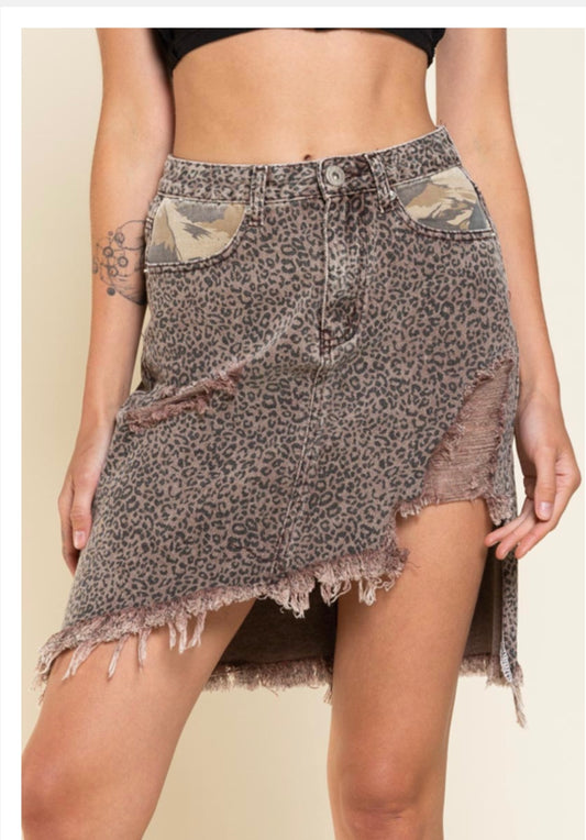 Pol leopard Skirt