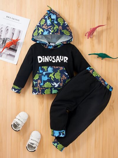 DINOSAUR Hoodie and Pants Set